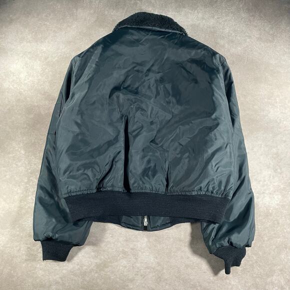 80’s VTG Flight Jacket Floyd Gorpcore Nylon Full Zip Insulated Bomber Jacket - Picture 2 of 7